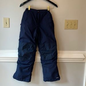 Lands End Navy Snowpants, size 10. Like New.